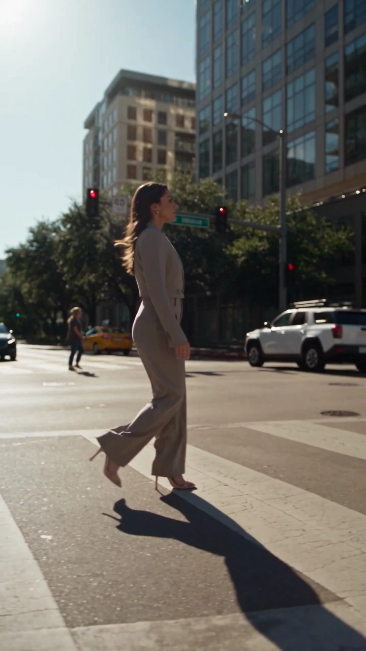Aria campaign on a sunlit Dallas street